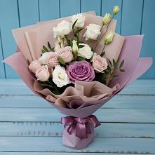 Букет цветов из:  Розы и Лизиантусы в Красногвардейском Республика Крым