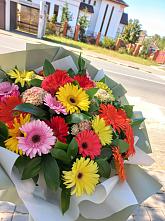 Букет цветов из:  Герберы #REPLACE_PRED# Красногвардейском Республика Крым