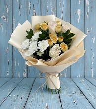 Букет цветов из:  Розы и Хризантемы в Красногвардейском Республика Крым