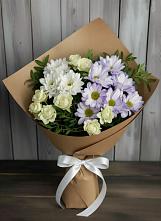 Букет цветов из:  Хризантемы и Розы в Красногвардейском Республика Крым