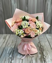 Букет цветов из:  Гвоздики, Розы и Хризантемы в Красногвардейском Республика Крым